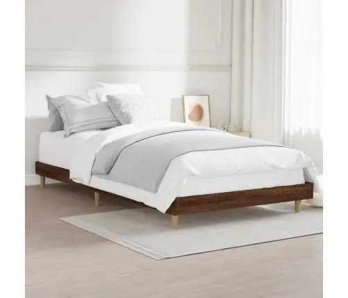 Lovos Rėmas Be Čiužinio, Ruda, 90X200cm Apdirbta Mediena