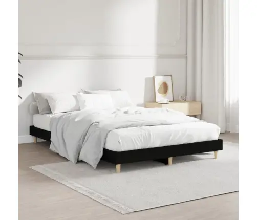 Gultas Rāmis, Melns, 120X190 Cm, Inženierijas Koks Vidaxl