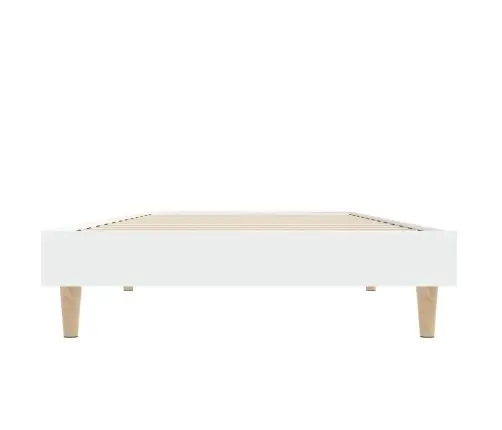 Gultas Rāmis, Balts, 75X190 Cm, Inženierijas Koks Vidaxl