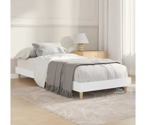 Gultas Rāmis, Balts, 75X190 Cm, Inženierijas Koks Vidaxl