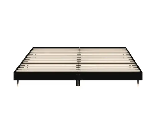 Gultas Rāmis, 200X200 Cm, Inženierijas Koks, Melns Vidaxl