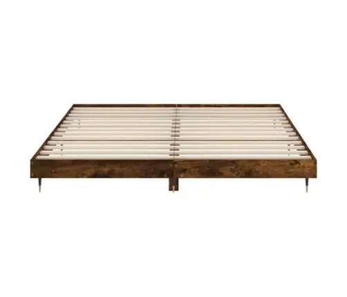 Voodiraam Ilma Madratsita Suitsutatud Tamm 200X200 Cm Tehispuit