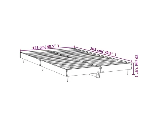 Lovos Rėmas, Baltas, 120X200cm Apdirbta Mediena, Blizgus