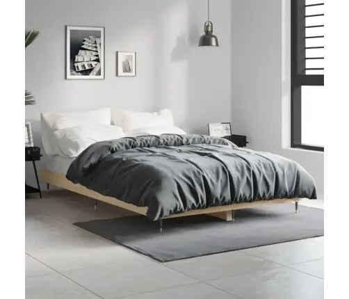 Lovos Rėmas Be Čiužinio, Sonoma, 120X190cm Apdirbta Mediena