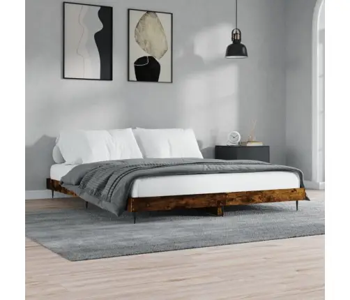 Lovos Rėmas Be Čiužinio, Dūminio Ąžuolo, 200X200 cm Mediena