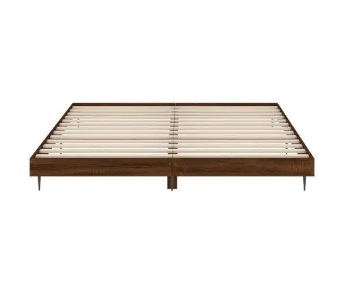 Lovos Rėmas Be Čiužinio Rudas Ąžuolas 200X200 Cm