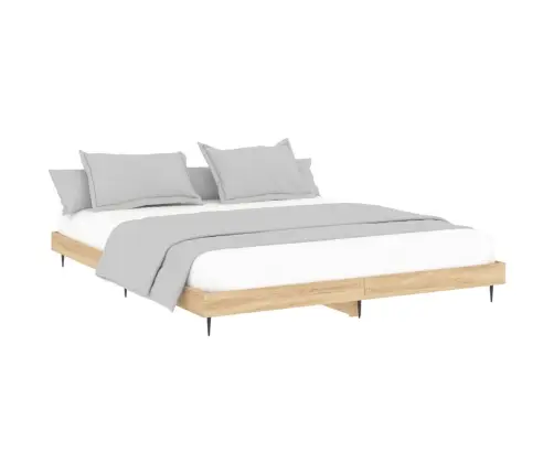 Gulta Bez Matrača, Ozolkoka, 180X200 Cm, Inženierijas Koks Vidaxl