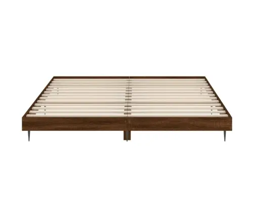 Voodiraam Ilma Madratsita Pruun Tamm 150X200 Cm Tehispuit