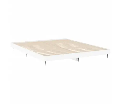 Voodiraam, Valge, 120 X 200 cm Teras Ja Tehispuit