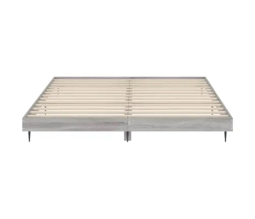Gultas Rāmis, Pelēka Ozolkoka, 120X200 Cm, Inženierijas Koks Vidaxl