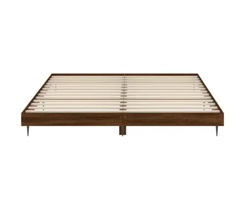 Gulta Bez Matrača, Brūna Ozola, 120X200 Cm, Inženierijas Koks Vidaxl