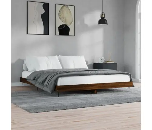 Gulta Bez Matrača, Brūna Ozola, 120X200 Cm, Inženierijas Koks Vidaxl