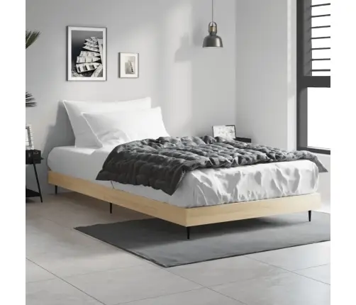 Gulta Bez Matrača, Ozolkoka, 100X200 Cm, Inženierijas Koks Vidaxl