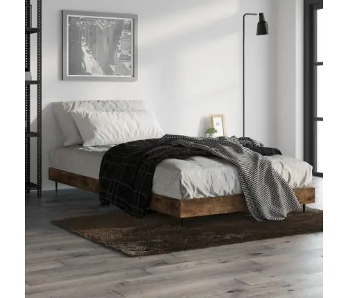 Lovos Rėmas Be Čiužinio, Dūminis, 90X200cm Apdirbta Mediena