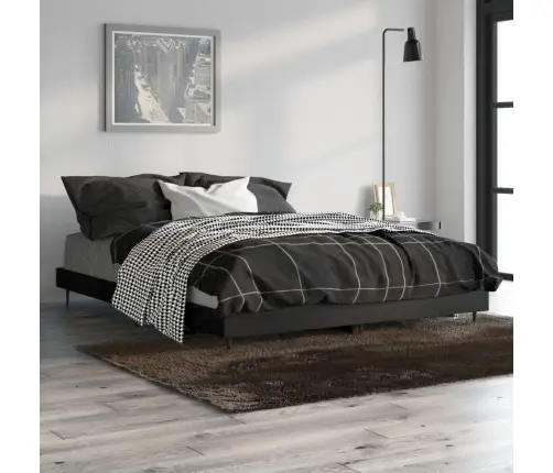 Lovos Rėmas, Juodos Spalvos, 140X190cm Apdirbta Mediena