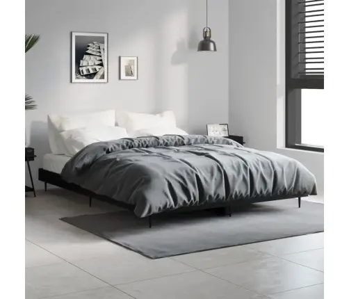 Lovos Rėmas, Juodos Spalvos, 140X190cm Apdirbta Mediena