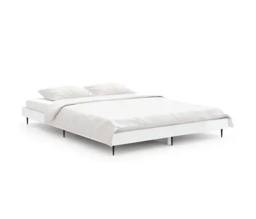 Lovos Rėmas, Baltas, 140X190cm Apdirbta Mediena, Blizgus