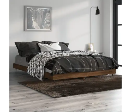 Lovos Rėmas Be Čiužinio, Dūminis, 140X190cm Apdirbta Mediena