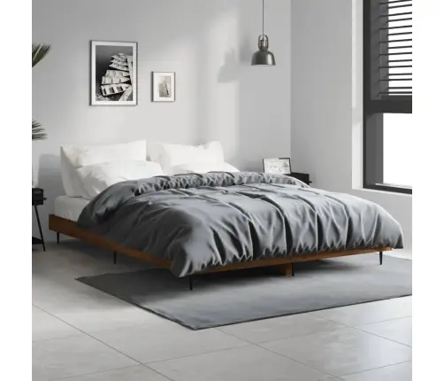 Lovos Rėmas Be Čiužinio, Dūminis, 140X190cm Apdirbta Mediena