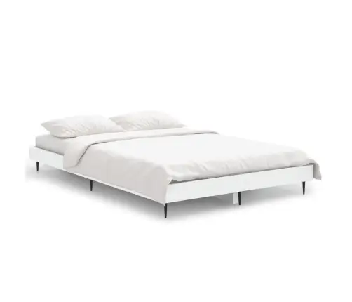 Voodiraam, Valge, 120 X 190 cm Tehispuit