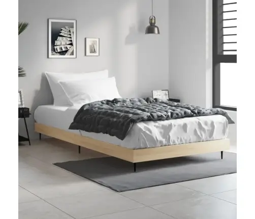 Gulta Bez Matrača, Ozolkoka, 90X190 Cm, Inženierijas Koks Vidaxl