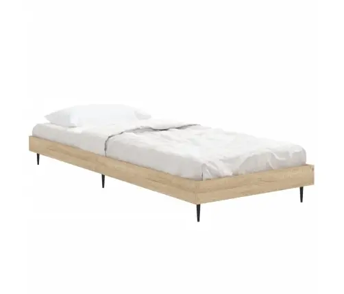 Lovos Rėmas Be Čiužinio, Sonoma, 75X190cm Apdirbta Mediena