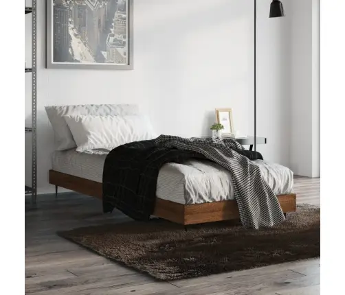 Gulta Bez Matrača, Brūna Ozola, 75X190 Cm, Inženierijas Koks Vidaxl