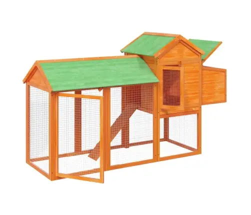 Vištidė, Rudos Spalvos, 193X65X117cm Pušies Masyvas