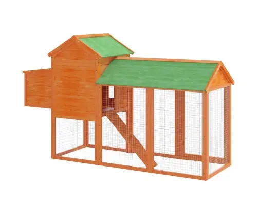 Vištidė, Rudos Spalvos, 193X65X117cm Pušies Masyvas