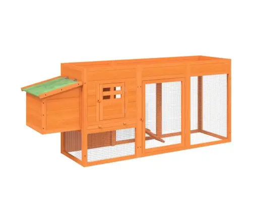 Vistu Būris, Brūns, 204X50X84 Cm, Priedes Masīvkoks Vidaxl