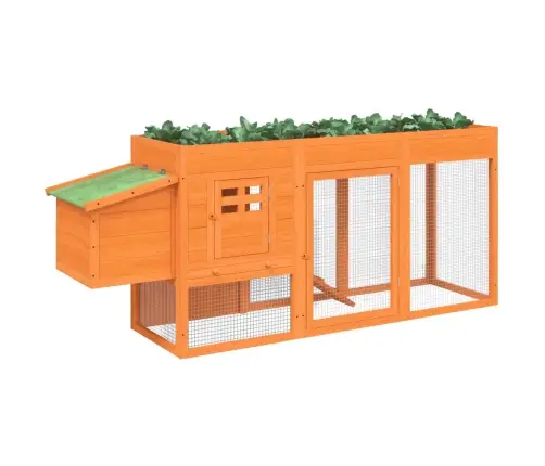 Vistu Būris, Brūns, 204X50X84 Cm, Priedes Masīvkoks Vidaxl