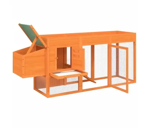 Vistu Būris, Brūns, 204X50X84 Cm, Priedes Masīvkoks Vidaxl