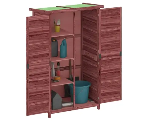 Dārza Instrumentu Šķūnis, Brūns, 83X57X140 Cm, Priedes Koks Vidaxl