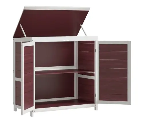 Dārza Šķūņu Komplekts, 2 Gab., Brūns, Priedes Masīvkoks Vidaxl