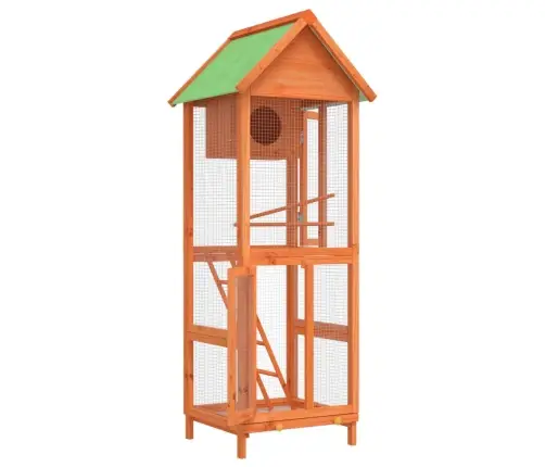 Linnumaja, Pruun, 60 X 58,5 X 160 cm Männipuit