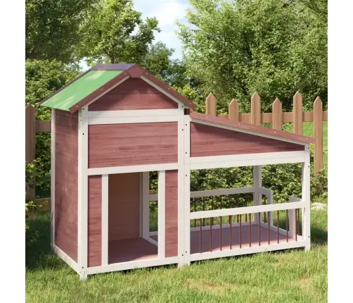 Šunų Būda, Moka, 143X60,5X109cm Pušies Medienos Masyvas