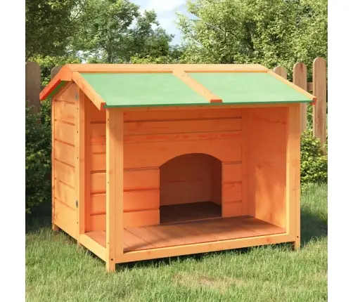 Suņu Būris, Brūns, 96X87X80,5 Cm, Priedes Masīvkoks Vidaxl