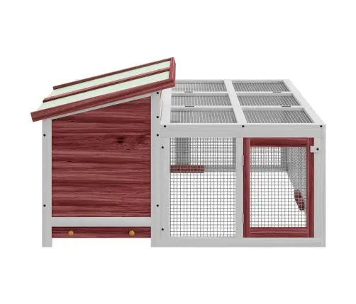 Triušių Narvas, Moka, 144X123X67,5cm Pušies Medienos Masyvas