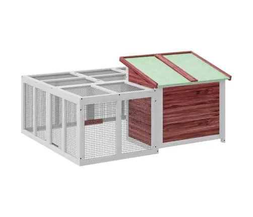 Triušių Narvas, Moka, 144X123X67,5cm Pušies Medienos Masyvas