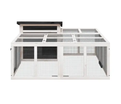 Trušu Būris, Pelēks, 144X123X67,5 Cm, Priedes Masīvkoks Vidaxl