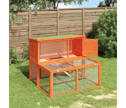 Trušu Būris, Brūns, 102X90X84,5 Cm, Priedes Masīvkoks Vidaxl