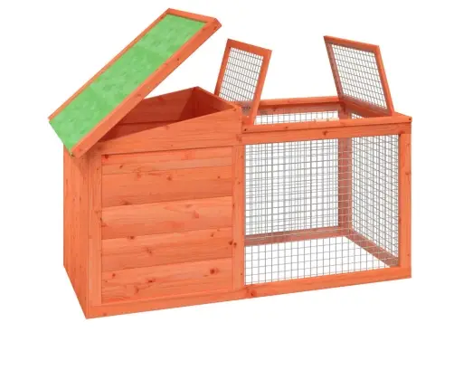 Trušu Būris, 100,5X54X55 Cm, Priedes Masīvkoks, Brūns Vidaxl