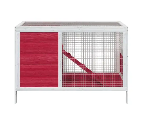 Trušu Būris, 103X44X69,5 Cm, Priedes Masīvkoks, Sarkans Vidaxl