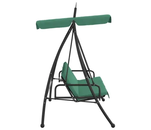 Varikatusega Aiakiik, Roheline, 198 cm Kangas Ja Teras