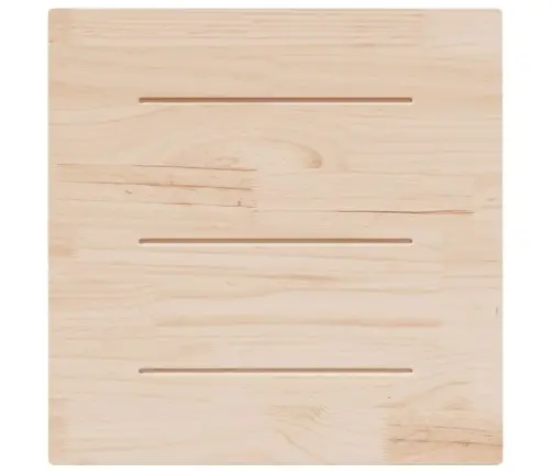 Stalviršis, 70X70X2,5 cm Pušies Masyvo Mediena, Kvadratinis