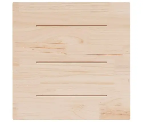 Lauaplaat 80 X 80 X 2,5 Cm Täispuidust, Mänd, Ruudukujuline
