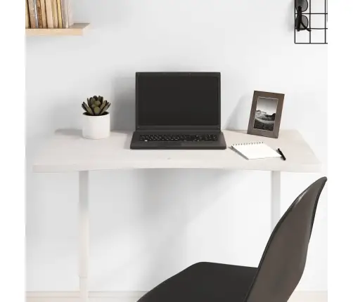 Kirjutuslaua Plaat, Valge, 80 X 40 X 2,5 cm Männipuit