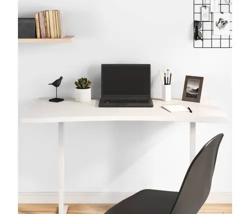 Rakstāmgalda Virsma, Balta, 100X50X2,5 Cm, Priedes Masīvkoks Vidaxl