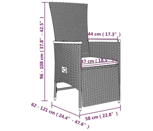Sodo Komplektas Su Pagalvėlėmis, 5 Dalių, Pilkas, Poliratanas