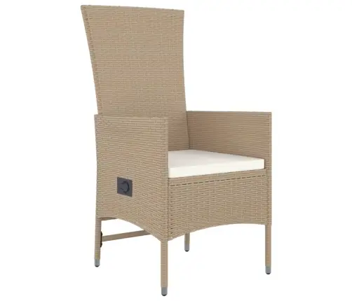 9-Daļīgs Virtuves Mēbeļu Komplekts Ar Matračiem, Pe Rotangpalma Vidaxl